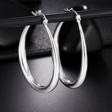 Classy Silver Plated Charms  U-shaped Silver Drop Earrings - Factory Direct Prices by Jewellery Supermarket