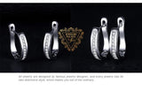 Dazzling 925 Sterling Silver AAA+ Quality CZ Hoop Earrings - Best Online Prices by Jewellery Supermarket