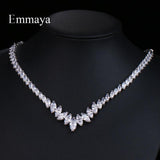 Dazzling AAA Cubic Zirconia Vintage Jewelry Necklace Bridal Wedding Engagement  - Best Online Prices by Jewellery Supermarket