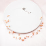 Elegant White Natural Baroque Pearl Choker Necklace - Best Online Prices by Jewellery Supermarket