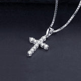 Exquisite 925 Sterling Silver Cross AAA+ Quality CZ Pendant - Wholesale Prices