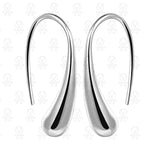 Fashion Silver Colour Water Drop/Teardrop/Raindrop Dangle Earrings - The Jewellery Supermarket