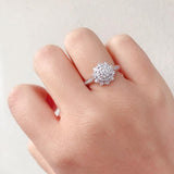 Fine Jewellery 2 Carats AAA+ Cubic Zirconia Diamonds Silver color Ring - The Jewellery Supermarket