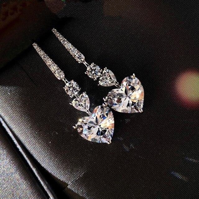 Heart cut 3ct Simulated Diamond Pendant Silver Pendants Necklace - The Jewellery Supermarket