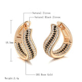 Luxury Natural Black Zircon Vintage Rose Gold Fine Jewelry Rings - The Jewellery Supermarket