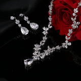Magnificent AAA+ CZ Stones Jewellery Set White Gold Plated Bracelet  - Best Online Prices by Jewellery Supermarket