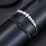 New Fashion High Quality Water Drop AAA+ Cubic Zirconia Diamonds Bracelet Bracelet - The Jewellery Supermarket