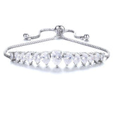 New Fashion High Quality Water Drop AAA+ Cubic Zirconia Diamonds Bracelet Bracelet - The Jewellery Supermarket