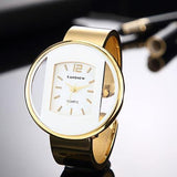 New Luxury Brand Gold Silver Dial Lady Dress Quartz Bracelet Watch - The Jewellery Supermarket