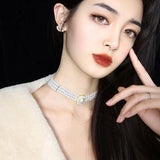 New Trend Jewellery Fashion Elegant Light Luxury Three-Layer Pearl Collar, - The Jewellery Supermarket
