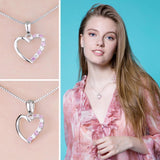 Pretty 925 Sterling Silver High Grade Pink Sapphire Pendant - The Jewellery Supermarket
