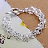 Pretty Silver Color Charm Circle Bracelet- Best Online Prices