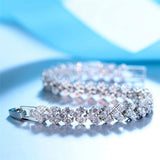 Stunning New Luxury Trendy Roma 18cm 925 Sterling Silver Bracelet Bangle