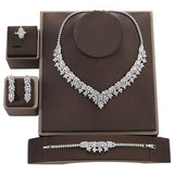 NEW ARRIVAL - Luxury Dazzling Ladies AAA+ Cubic Zirconia Diamonds jewellery Set - The Jewellery Supermarket