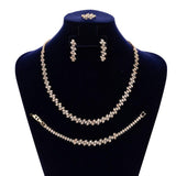 NEW ARRIVAL - Trendy Elegant AAA+ Cubic Zirconia Diamonds Delicate Jewellery Set - The Jewellery Supermarket