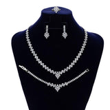 NEW ARRIVAL - Gorgeous Trendy Classic AAA+ Cubic Zirconia Diamonds Jewellery Set - The Jewellery Supermarket