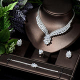 NEW - Classic Ladies Gorgeous Water Drop AAA+ Cubic Zirconia Diamonds Jewellery Set