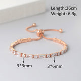 NEW ARRIVAL Exquisite Adjustable Clear AAA+ Cubic Zirconia Simulated Diamonds Tennis Bracelets For Women - The Jewellery Supermarket
