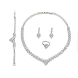 NEW ARRIVAL - Gorgeous Trendy Classic AAA+ Cubic Zirconia Diamonds Jewellery Set - The Jewellery Supermarket