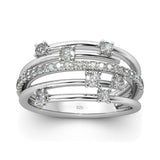 Impressive Trendy High Quality Moissanite Diamonds Eternity Wedding Ring - Fine Jewellery - The Jewellery Supermarket