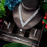 NEW - Luxury Fashion AAA+ Cubic Zirconia Diamonds Women Jewellery Set