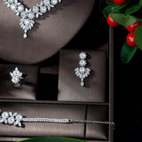 NEW - Exclusive Shining AAA+ Cubic Zirconia Diamonds Jewellery Set - The Jewellery Supermarket