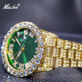 Brilliant Top Brand Luxury Iced Out Hip Hop Colourful Simulated Diamonds Couples Fancy Fashion Watches - The Jewellery Supermarket