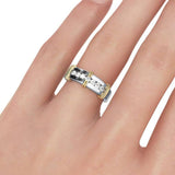 Stunning Trendy 2.3mm Round Cut High Quality Moissanite Diamonds Rings - Fine Jewellery - The Jewellery Supermarket