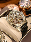 Authentic Luxury Brand Carved Fully Automatic Hollowed Fashion Mechanical Watch