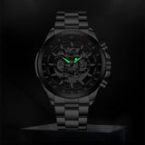 Fashion Skeleton Mechanical Stainless steel Automatic Watch - The Jewellery Supermarket