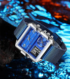GREAT GIFTS - New Top Brand Luxury Hollow Square Sport Waterproof Big Quartz Wristwatch - The Jewellery Supermarket