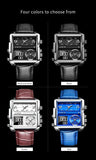 GREAT GIFTS - New Top Brand Luxury Hollow Square Sport Waterproof Big Quartz Wristwatch - The Jewellery Supermarket