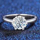 Marvelous Classic 6 Prongs Wedding Engagement High Quality Moissanite Diamonds Ring - Fine Jewellery  - The Jewellery Supermarket