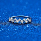 0.4 Carat High Quality Moissanite Diamonds Eternity Stackable Wedding Ring - 100% Lab Moissanite Fine Jewellery
