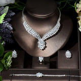 NEW - Classic Ladies Gorgeous Water Drop AAA+ Cubic Zirconia Diamonds Jewellery Set - The Jewellery Supermarket