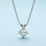 Fabulous 1 Carat D Color Princess/Cushion  High Quality Moissanite Diamonds Pendant Necklace - Luxury Jewellery