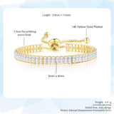 ADORABLE Simple Trendy Square Cut AAA+ Cubic Zirconia Simulated Diamonds Tennis Bracelets For Women - The Jewellery Supermarket