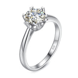 Marvelous Classic 6 Prongs Wedding Engagement High Quality Moissanite Diamonds Ring - Fine Jewellery  - The Jewellery Supermarket