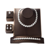 NEW ARRIVAL Vintage Droplets Dignified Luxury AAA+ Cubic Zirconia Diamonds Jewellery Set