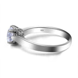 Stunning Trendy Genuine Round Cut High Quality Moissanite Diamonds Rings - Fine Diamond Jewellery Ring - The Jewellery Supermarket
