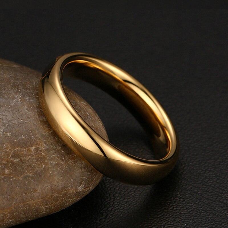 New Vintage Solid Gold-Color Tungsten Carbide Engagement Wedding Rings For Couples - High Quality Rings - The Jewellery Supermarket