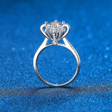 Super 14K WGP Round Cut 1 Carat High Quality Moissanite Diamonds Ring for Women - Wedding Jewellery - The Jewellery Supermarket