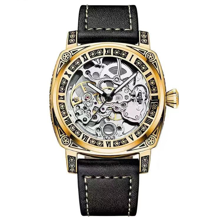 Authentic Luxury Brand Carved Fully Automatic Hollowed Fashion Mechanical Watch - The Jewellery Supermarket