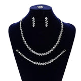NEW ARRIVAL - Trendy Elegant AAA+ Cubic Zirconia Diamonds Delicate Jewellery Set