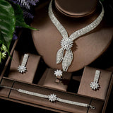 NEW - Magnificent Luxury Big AAA+ Cubic Zirconia Diamonds Jewellery Set