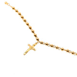 New Top Quality Women Bead Stainless Steel Rosary Bracelet With Cross Jesus Pendant - Religious Christian Bracelet - The Jewellery Supermarket