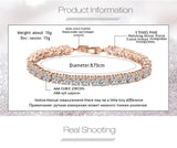 AMAZING Trendy Round AAA+ Cubic Zirconia Simulated Diamonds Tennis Bracelets Bangles for Women - The Jewellery Supermarket