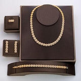 NEW ARRIVAL - Outstanding Luxury AAA+ Cubic Zirconia Diamonds Jewellery Set - The Jewellery Supermarket