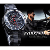 NEW MENS WATCHES - Top Brand Luxury Three Dial Calendar Stainless Steel Mechanical Automatic Watch - The Jewellery Supermarket
