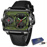 Luxury Brand Sport Quartz Wristwatch Waterproof Military Digital Leather Watches For Men - The Jewellery Supermarket